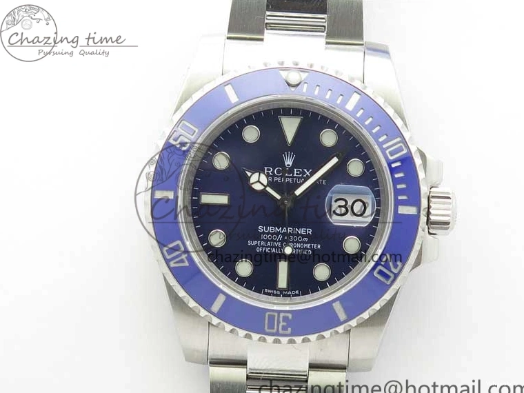 Submariner Ceramic Bp LB Edition 316L Best Dial SA3135 Blue Maker 1:1 V2 Blue on 116619 SS Bracelet 0411